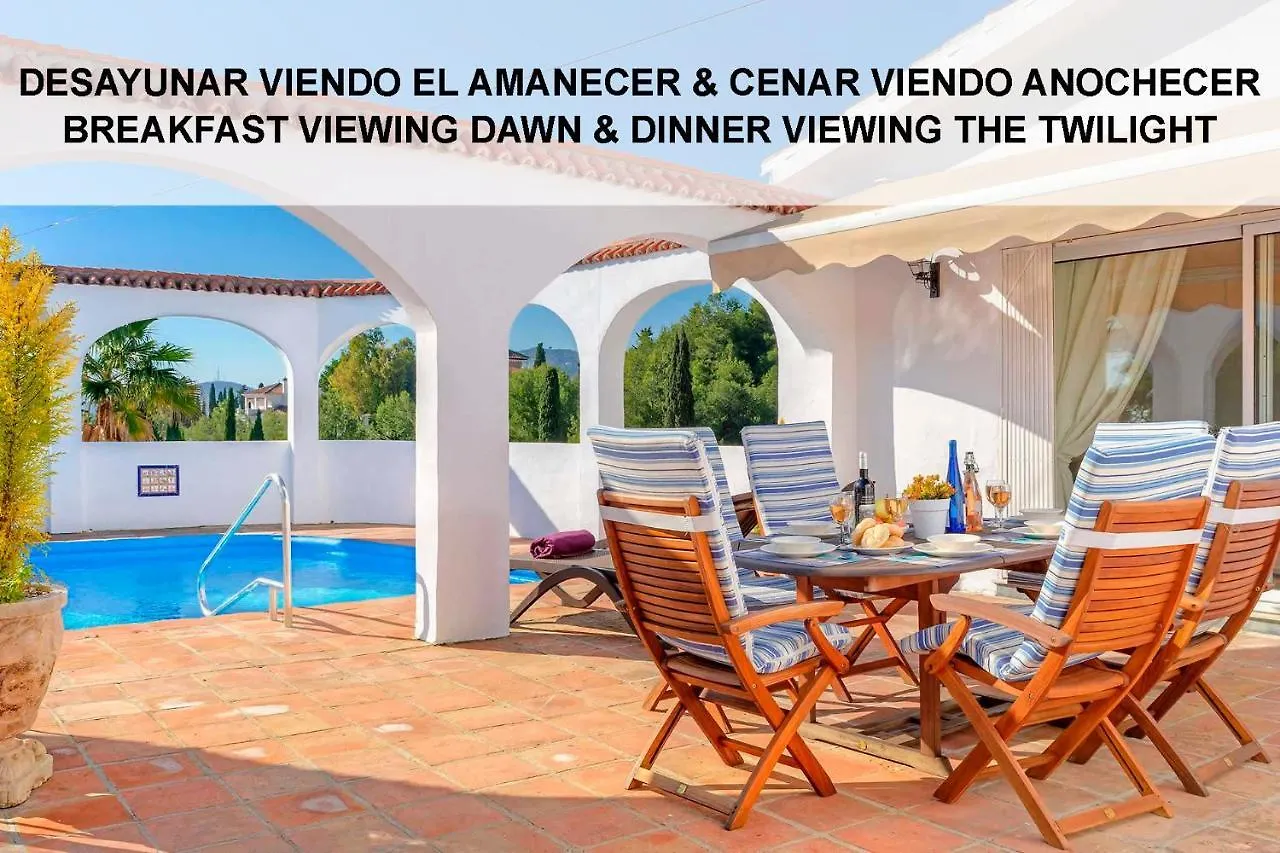 Private Heated Pool, Jacuzzi & 1225M2 Garden In Villa Cipreses Frigiliana